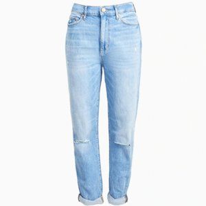 High Rise Slim Pocket Boyfriend Jeans